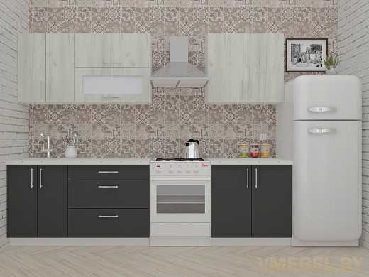 ВерсоЛайн 2-2.2 (дуб крафт белый/ антрацит)