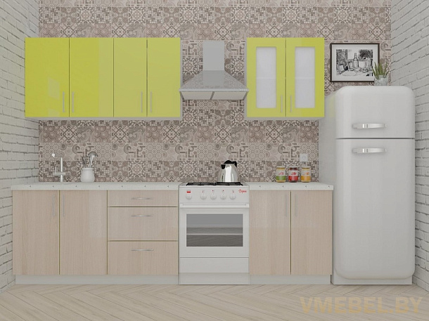 ВерсоЛайн 1-2.1 (ясень шимо светлый/зеленый лайм)