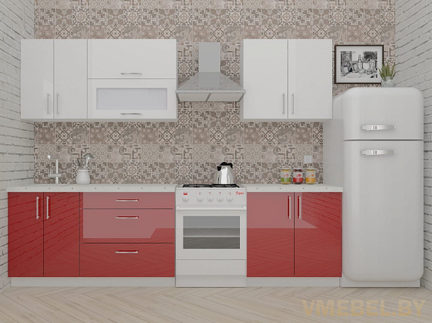 ВерсоЛайн 4-2.2 (белый/бургундский дождь)