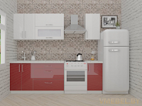 ВерсоЛайн 4-1.8 (белый/темно-красный)