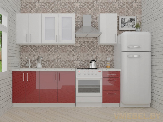 ВерсоЛайн 3-1.8 (белый/темно-красный)