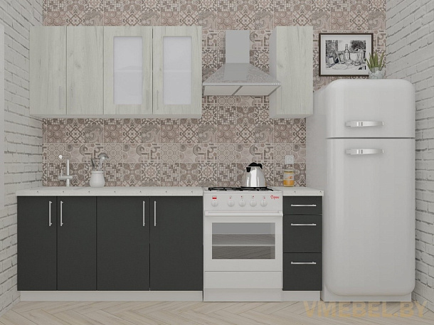 ВерсоЛайн 1-1.7 (дуб крафт белый/ антрацит)