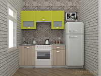 Эко 6-1.7 (ясень шимо светлый/ зеленый лайм)