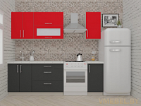 ВерсоЛайн 2-1.8 (антрацит/ красный чили)