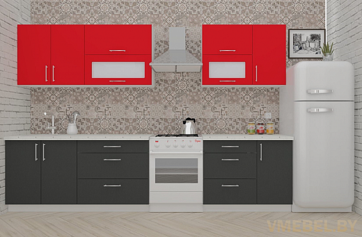 ВерсоЛайн 2-2.6 (антрацит/ красный чили)