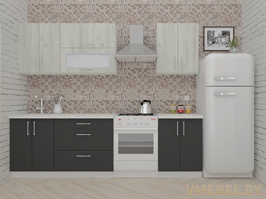 ВерсоЛайн 2-2.0 (дуб крафт белый/ антрацит)