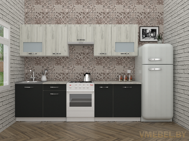 Эко 6-2.7 (дуб крафт белый/ антрацит)