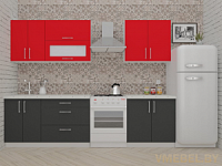 ВерсоЛайн 2-2.2 (антрацит/ красный чили)