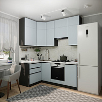 Эко Премиум 1.2x2.0 левая (сумеречный голубой/ст. мрамор лацио)