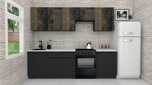 Эко-7 2.5 (дуб гранж колониальный/антрацит/ст.мрамор итальянский)