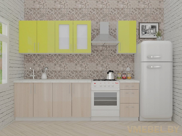 ВерсоЛайн 1-2.0 (ясень шимо светлый/зеленый лайм)