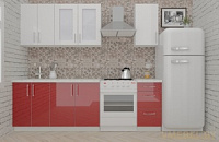 ВерсоЛайн 3-1.8 (белый/бургундский дождь)