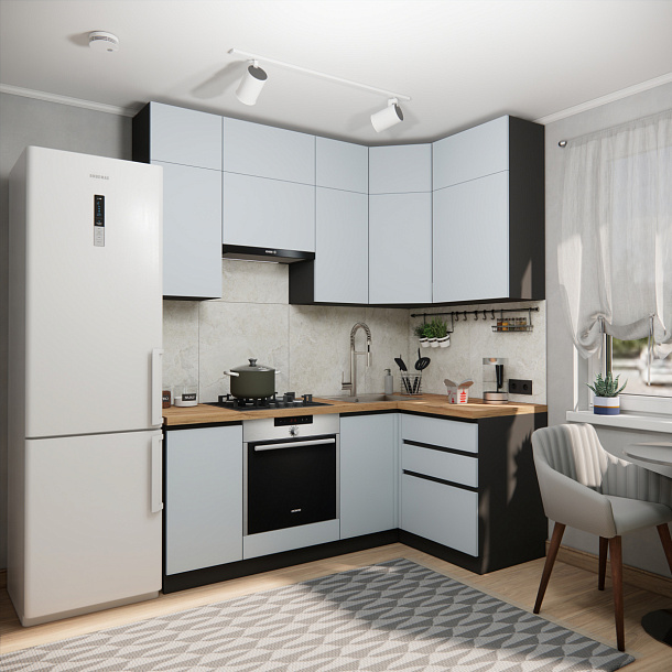 Эко Премиум 1.2x2.0 правая (сумеречный голубой/ст. дуб вотан)