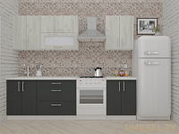 ВерсоЛайн 2-2.0 (дуб крафт белый/ антрацит)