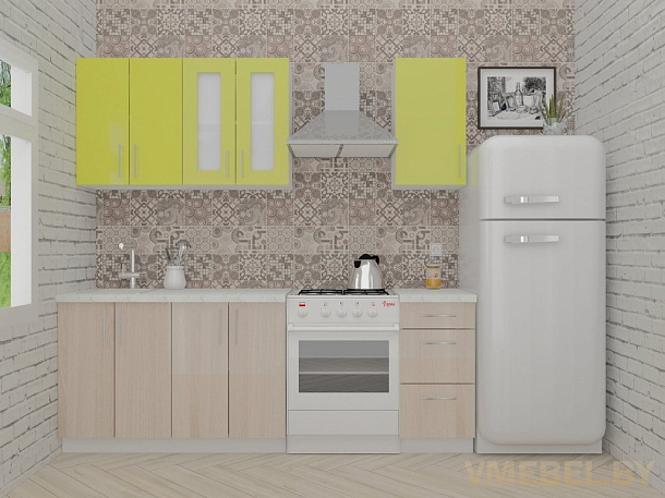 ВерсоЛайн 1-1.6 (ясень шимо светлый/зеленый лайм)