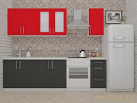 ВерсоЛайн 1-2.0 (антрацит/ красный чили)