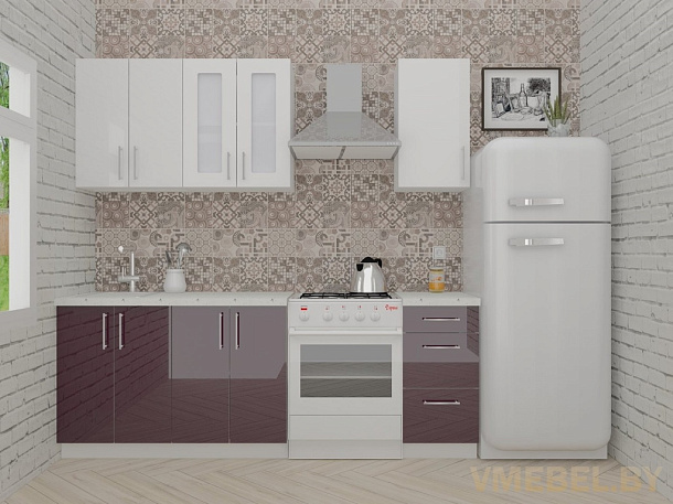 ВерсоЛайн 3-1.6 (белый/сливовый)