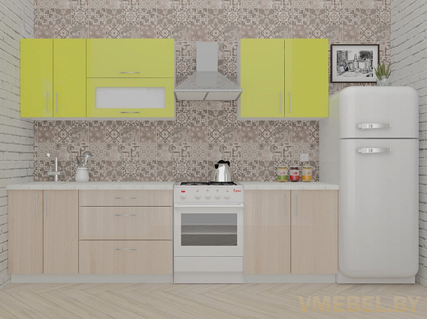 ВерсоЛайн 2-2.2 (ясень шимо светлый/зеленый лайм)