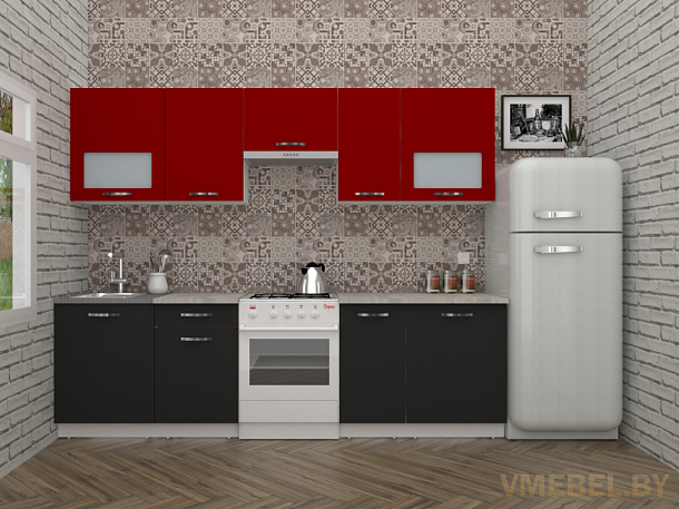 Эко 6-2.7 (антрацит/красный чили)