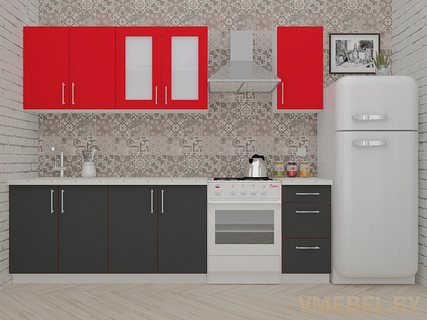 ВерсоЛайн 1-2.0 (антрацит/ красный чили)