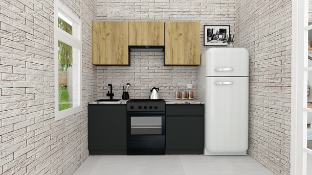 Эко-7 1.7 (дуб крафт золотой/антрацит/ст.альберика)