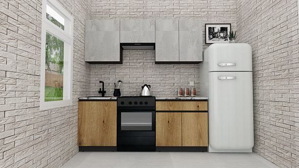 Эко-7 1.9 (бетонный камень/дуб эвок прибрежный/ст.мрамор итальянский)