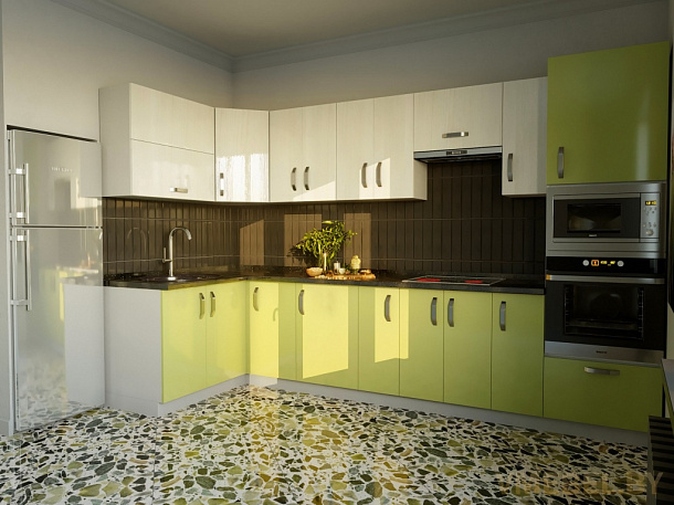 Модуль 1-1,4-2,7- 0,6 (северное дерево светлое/зеленый лайм)