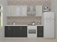 ВерсоЛайн 1-1.8 (дуб крафт белый/ антрацит)