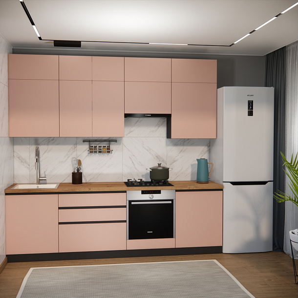 Эко Премиум 2.6 (пудровый/ст. дуб вотан)