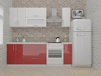 ВерсоЛайн 4-1.7 (белый/бургундский дождь)