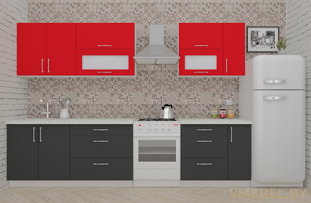 ВерсоЛайн 2-2.5 (антрацит/ красный чили)