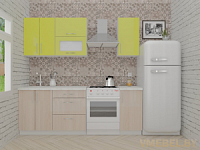 ВерсоЛайн 2-1.6 (ясень шимо светлый/зеленый лайм)