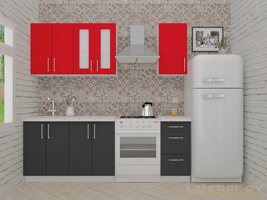 ВерсоЛайн 1-1.6 (антрацит/ красный чили)