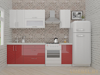 ВерсоЛайн 4-1.8 (белый/бургундский дождь)