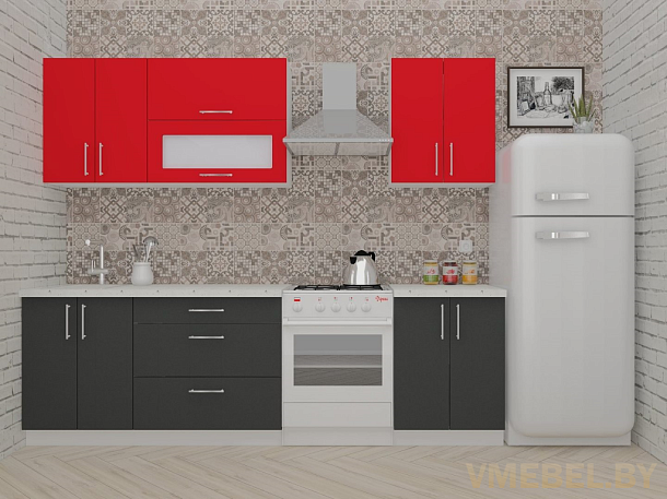 ВерсоЛайн 2-2.0 (антрацит/ красный чили)