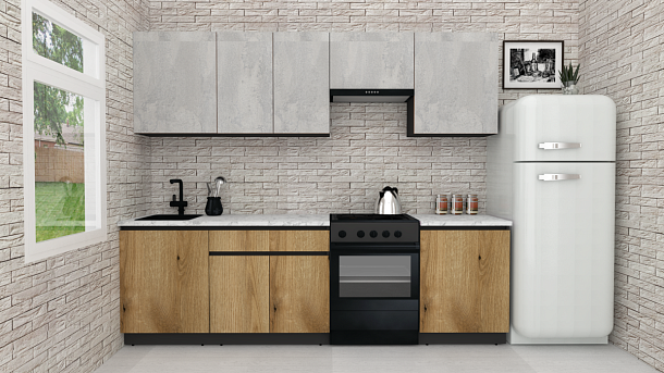 Эко-8 2.6 (бетонный камень/дуб эвок прибрежный)