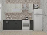 ВерсоЛайн 2-1.7 (дуб крафт белый/ антрацит)