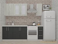 ВерсоЛайн 1-1.7 (дуб крафт белый/ антрацит)