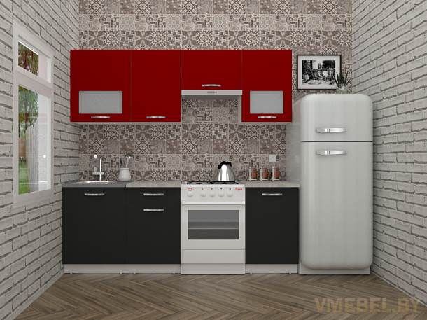 Эко 6-2.2 (антрацит/красный чили)