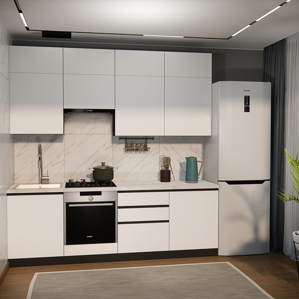 Эко Премиум 2.4 (белый фасадный/ст. мрамор лацио)