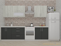 ВерсоЛайн 2-2.2 (дуб крафт белый/ антрацит)