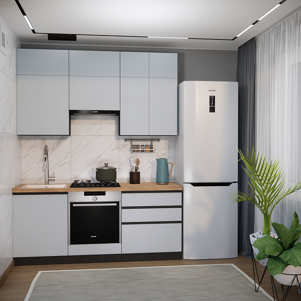 Эко Премиум 1.9 (сумеречный голубой/ст. дуб вотан)