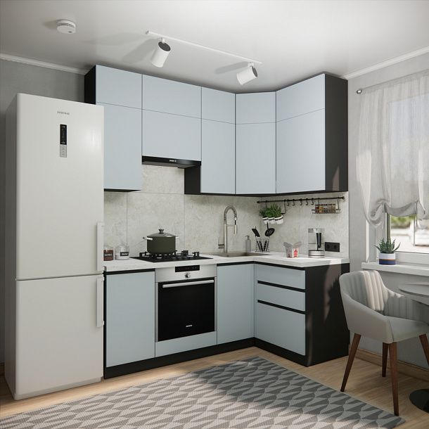 Эко Премиум 1.2x2.0 правая (сумеречный голубой/ст. мрамор лацио)