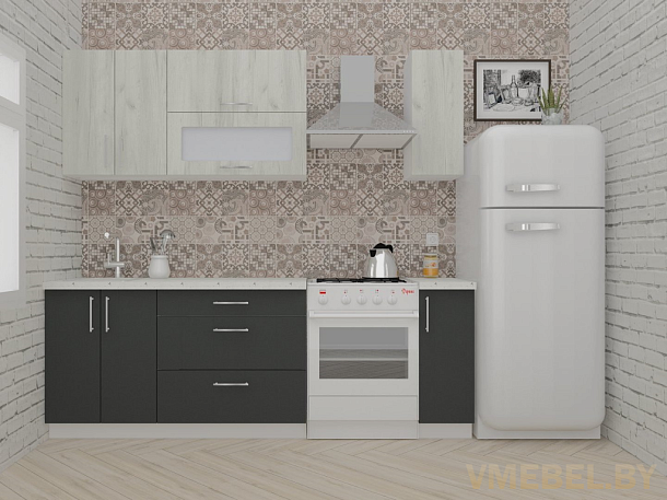 ВерсоЛайн 2-1.7 (дуб крафт белый/ антрацит)