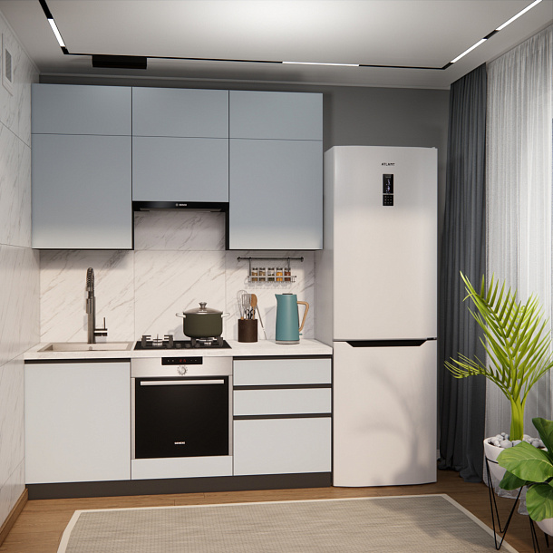 Эко Премиум 1.8 (сумеречный голубой/ст. мрамор лацио)