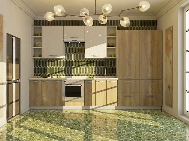 Модуль 1-2,4-1,2 (торх белый/дуб небраска натуральный)