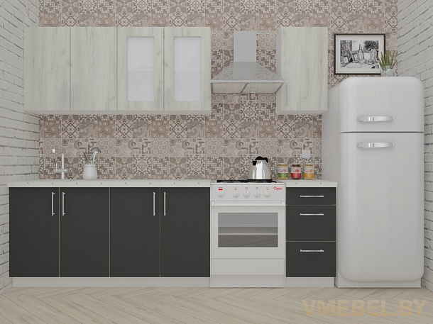 ВерсоЛайн 1-2.0 (дуб крафт белый/ антрацит)