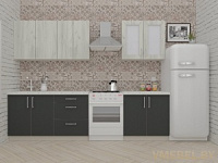 ВерсоЛайн 1-2.2 (дуб крафт белый/ антрацит)