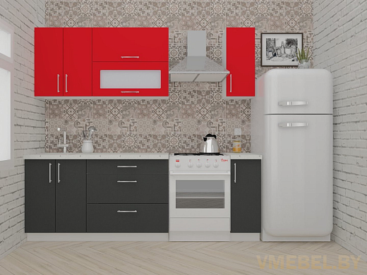 ВерсоЛайн 2-1.7 (антрацит/ красный чили)